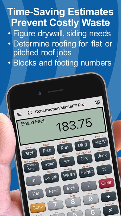 Construction Master Pro Calc Screenshot