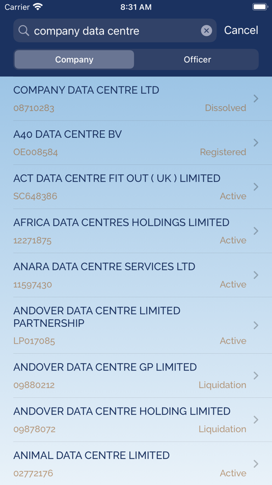Company Data Centre - 2.25 - (iOS)