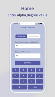 critical value calculator iphone screenshot 2