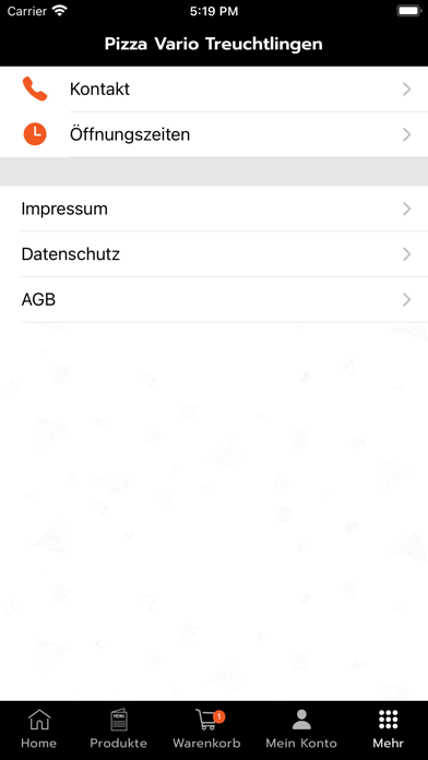Pizza Vario Treuchtlingen Screenshot