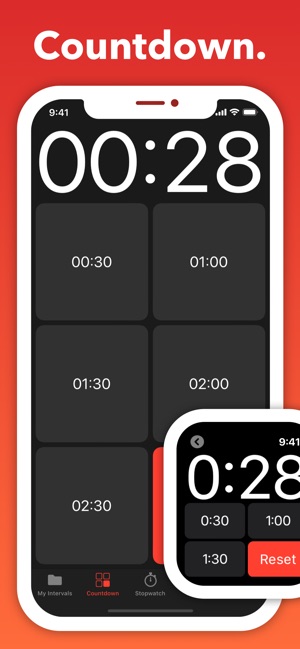 Seconds Interval Timer on the Store