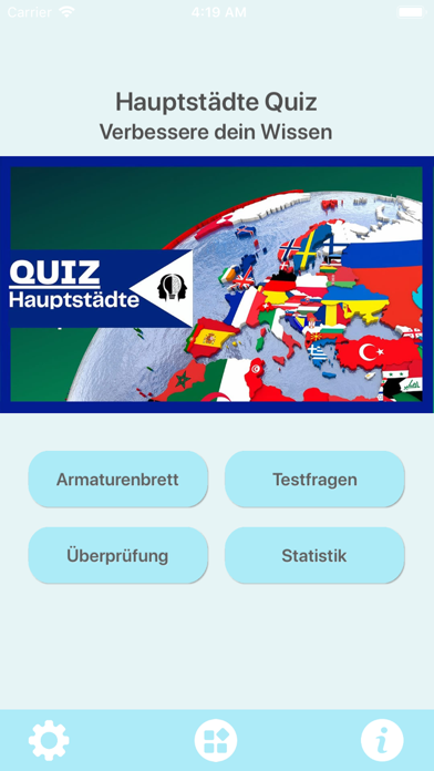 Screenshot 1 of Die Hauptstädte Quiz App