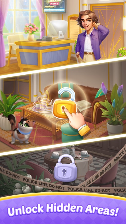 Skyline Secrets: Merge & Story screenshot-3