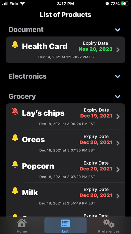 #9. ExpiRemind (iOS) Podle: Saj Panchal
