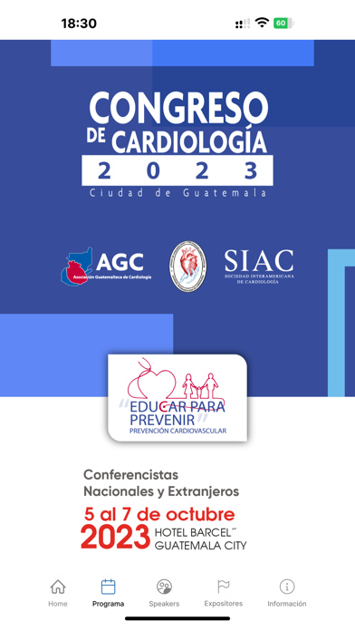 Congreso de Cardiología 2023 Screenshot