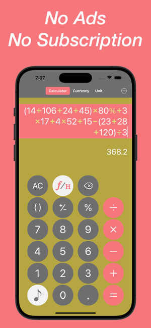 Calculator - Currency - Unit Screenshot