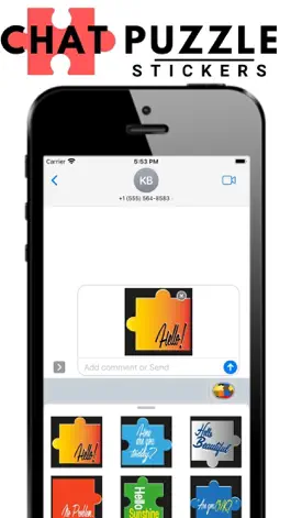 Game screenshot Chat Puzzle Stickers apk