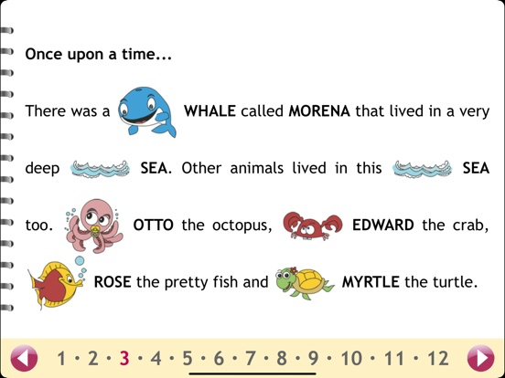 Morena The Full Belly Whale iPad screenshot 3 - Book app