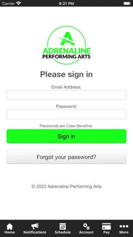 Game screenshot Adrenaline Performing Arts hack
