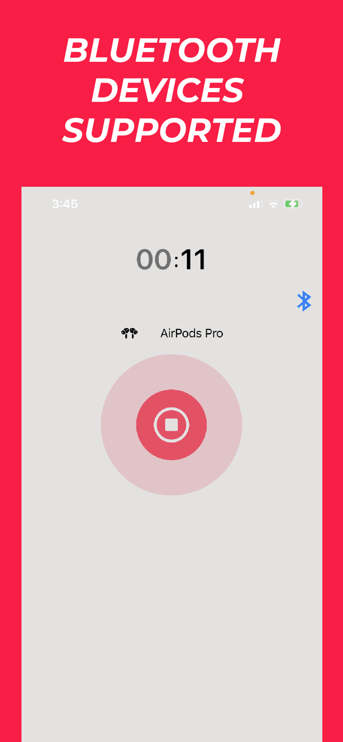 AirDio Record and Export Audio