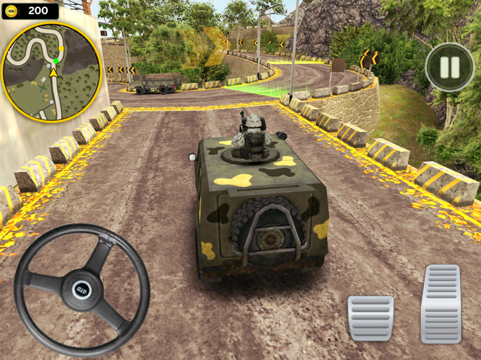 Army Jeep Truck Driving Games