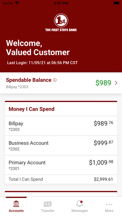 First State Bank of Pond Creek Screenshot