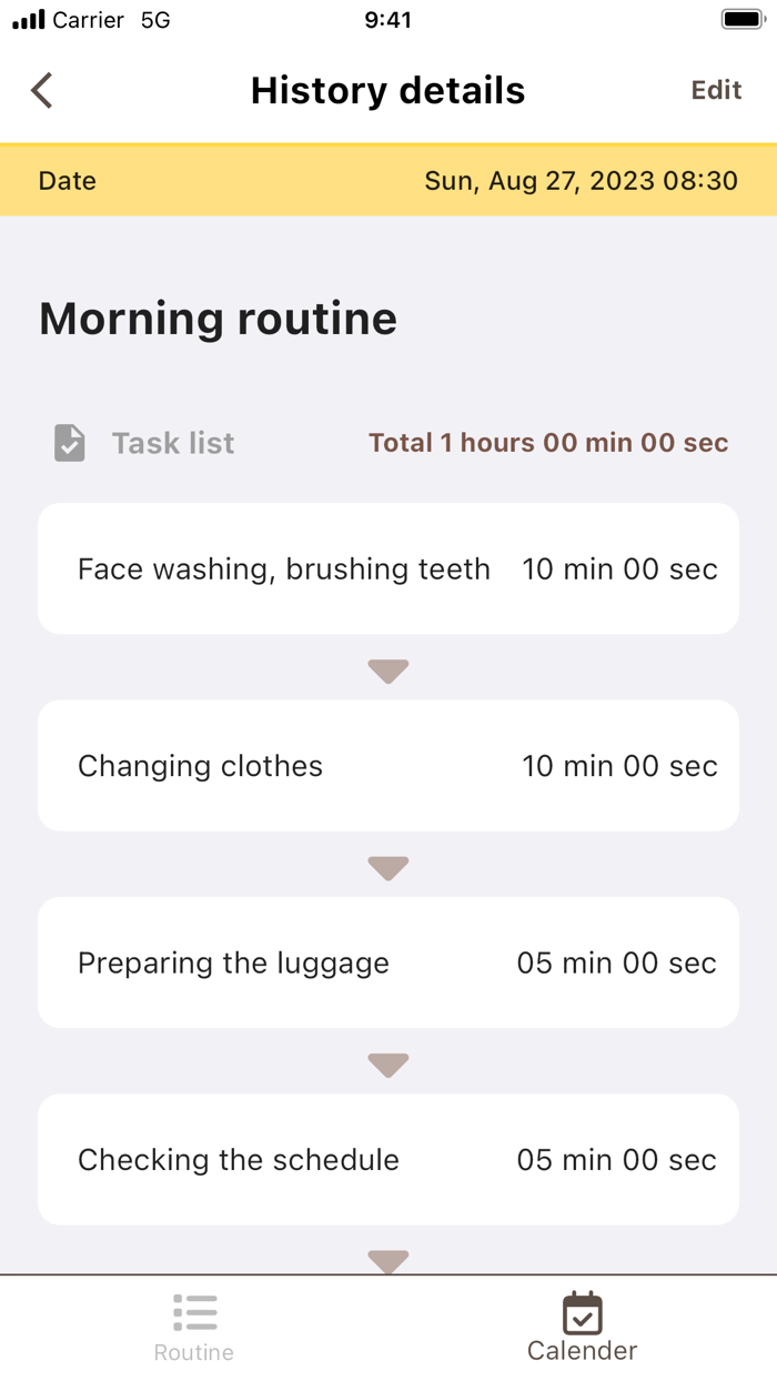 Habit Routine