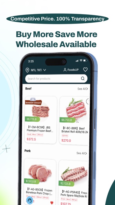 FoodsUp - Online Supply Screenshot