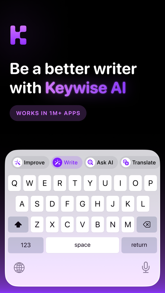 #6. KeyWise: AI Keyboard Assistant (iOS) Bởi: Jaroslav Janda