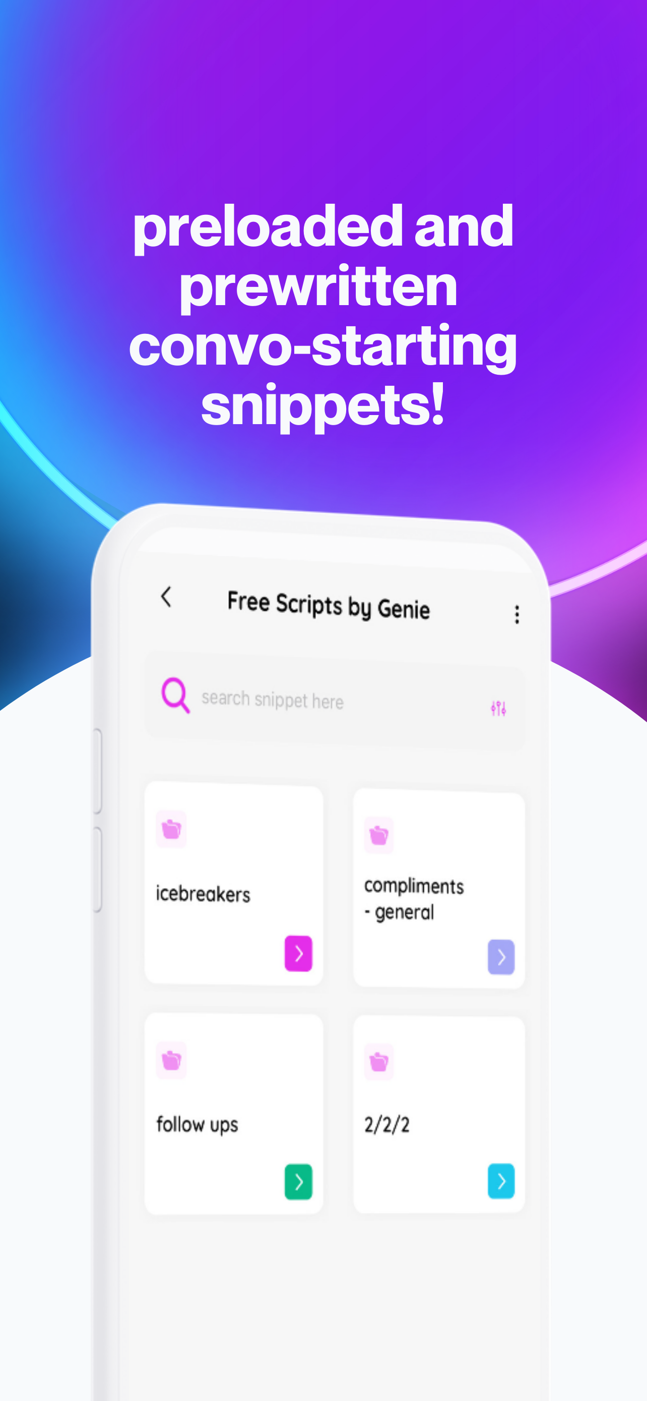 geniechat crm & keyboard