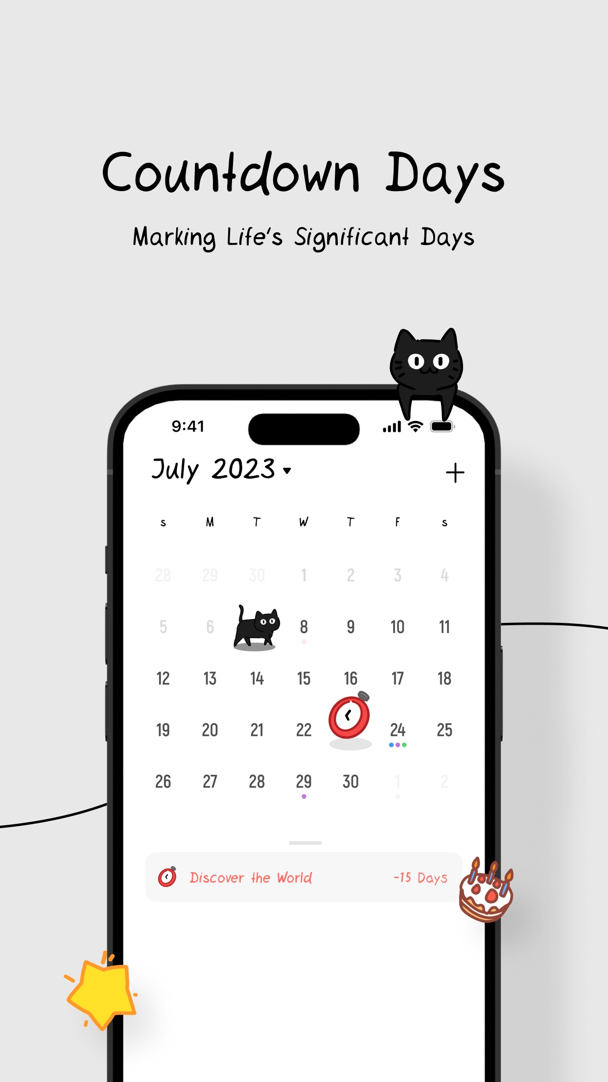 Screenshot do app Cat Calendar - With Widgets