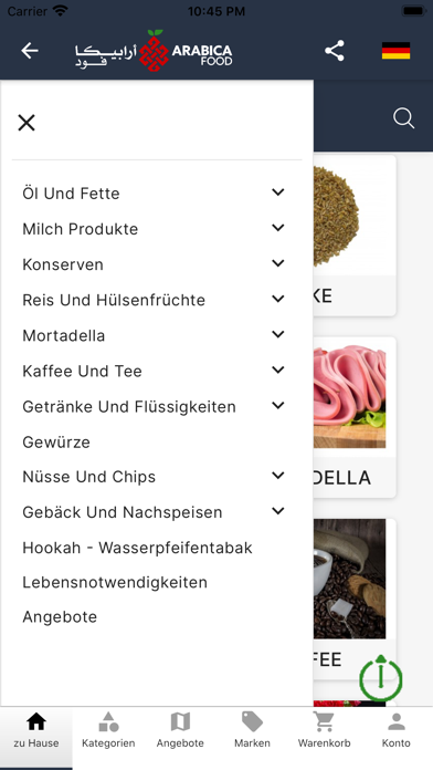 Arabica food Screenshot