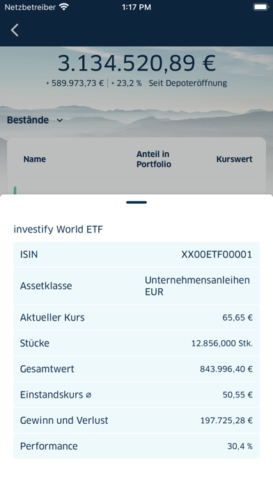 BW-Bank ON Screenshot