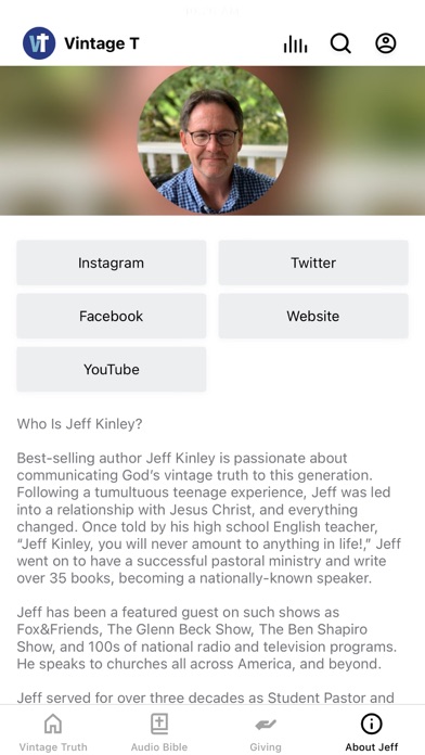 The Vintage Truth App Screenshot