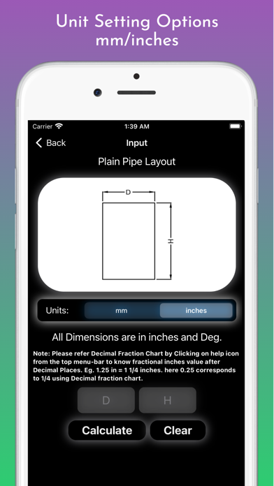 Fabrication Calculator Screenshot