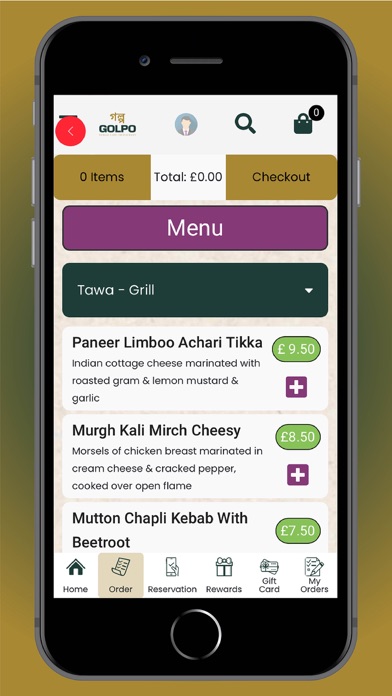 Golpo - Bengal Cafe Restaurant Screenshot