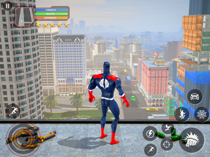 Fly Spider Rope Hero Man Games