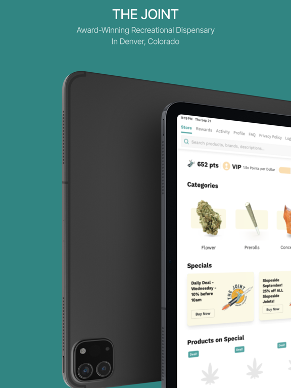 The Joint Store iPad screenshot 1 - Medical app