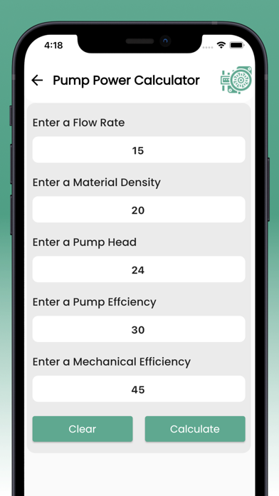 Screenshot #3 pour Pumping Power Calculator