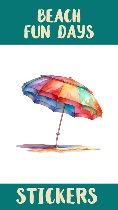 Sunny Beach Fun Day Stickers Screenshot