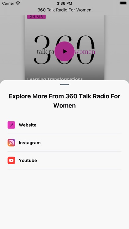 360 Talk Radio For Women