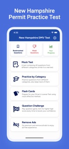 NH DMV Permit Practice Test screenshot #1 for iPhone