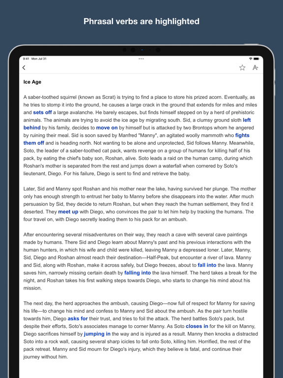 Screenshot #5 pour Phrasal verbs through stories