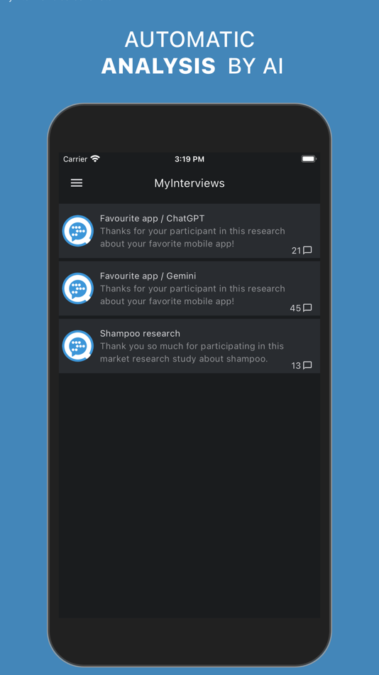 #3. MyInterviews - AI Interviewer (iOS) 由: MobileMarketResearch