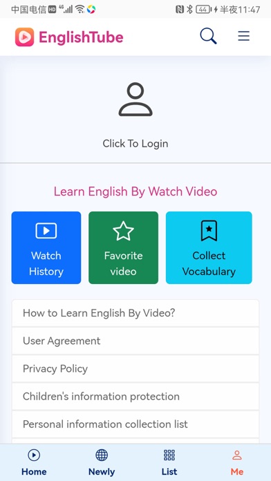 MyEnglishTube Screenshot