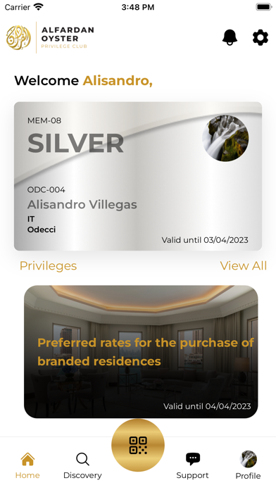 Oyster Privilege Screenshot