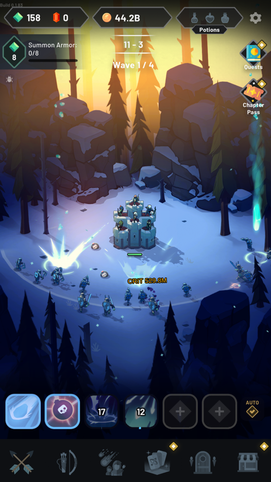 #5. Arrow Quest: Idle defense RPG (iOS) โดย: Wispwood Games