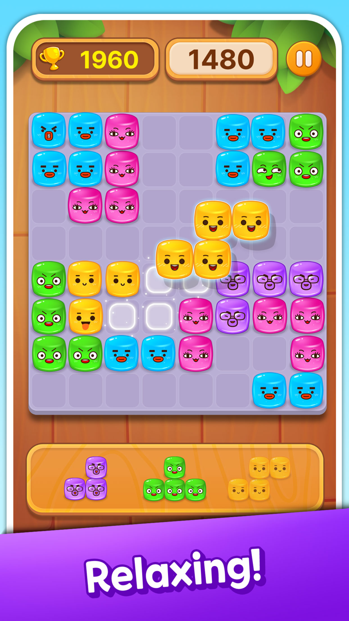 Jelly Block Puzzle Funny Face