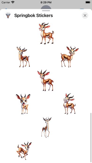 Screenshot #3 pour Springbok Stickers