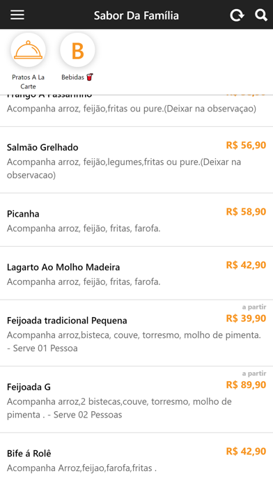 Sabor da Família Screenshot