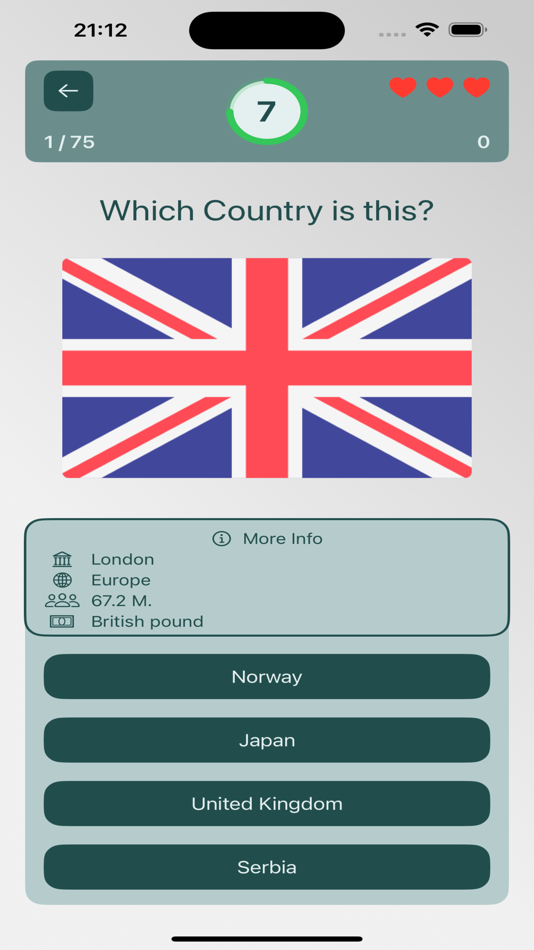 #3. Flaggo: Flags and Capitals (iOS) 由: Ilkay Girgin