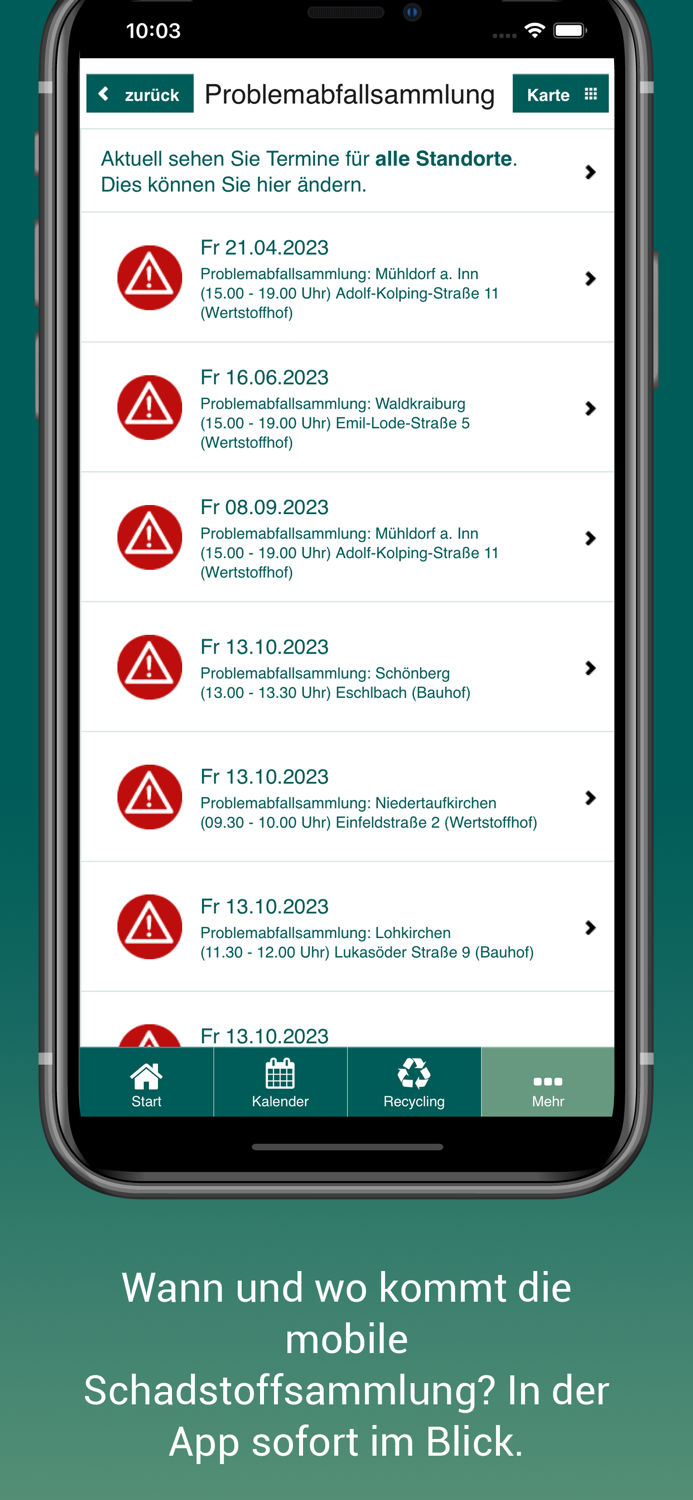 Mühldorf am Inn Abfall-App