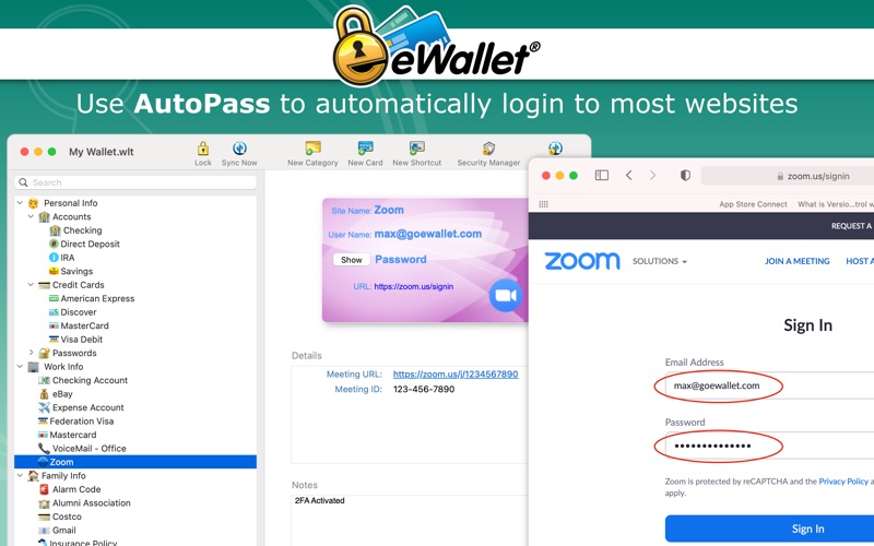 eWallet Screenshot