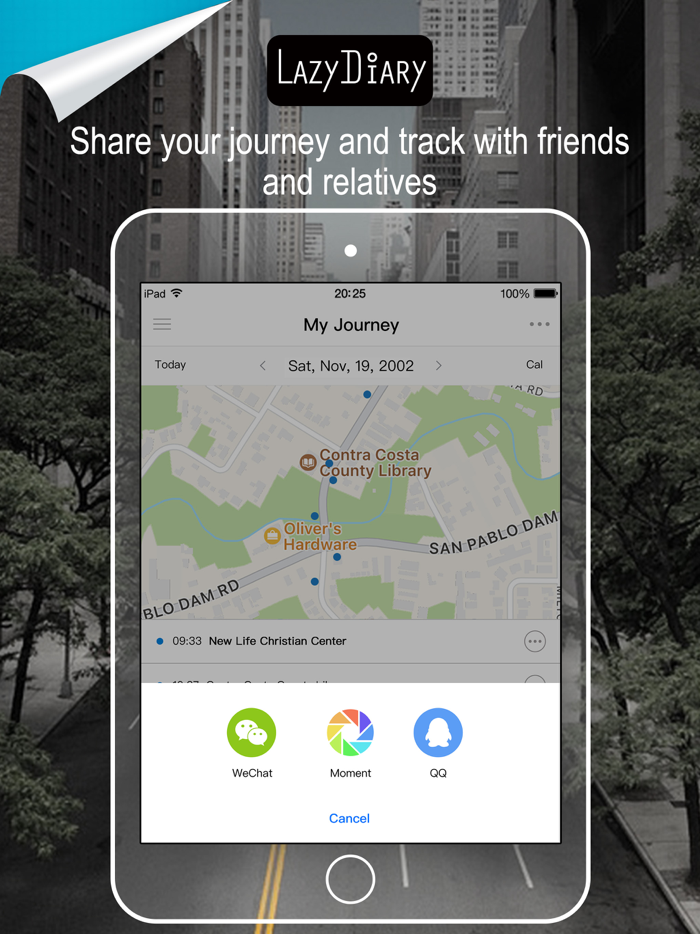 Lazy Diary Auto record tracks