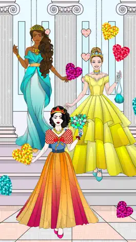 Game screenshot Wedding Dress Up Coloring Book apk
