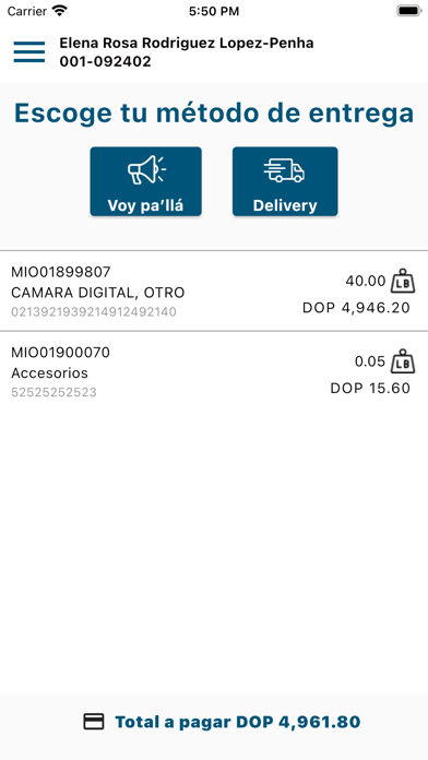 EPS COURIER Screenshot