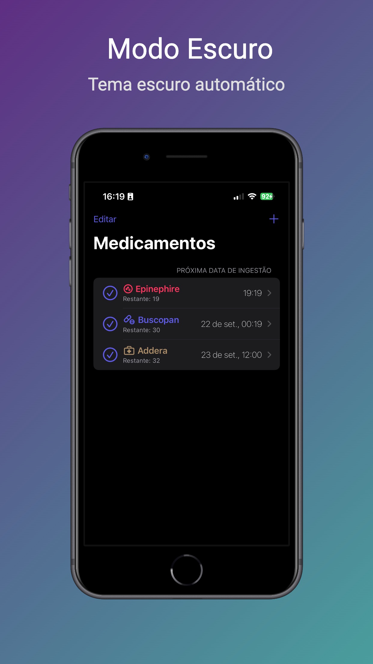 Screenshot do app MeuMedicamento