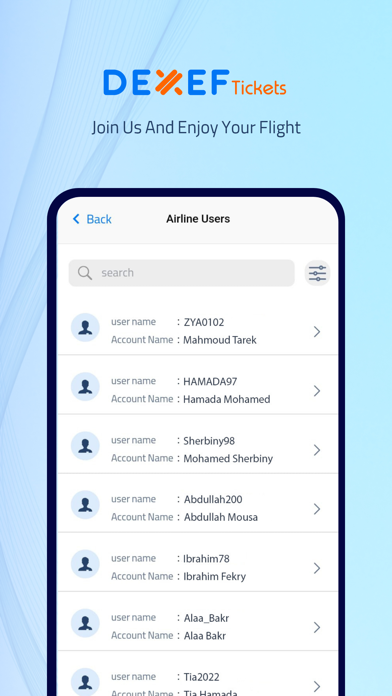 Dexef Tickets Screenshot