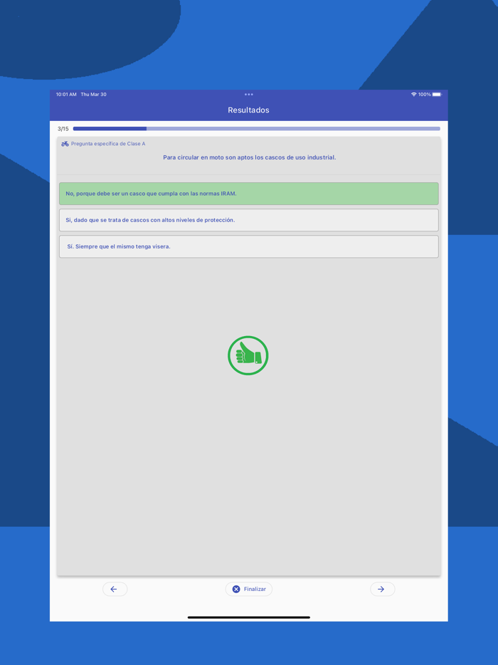 Examen de conducir Motos
