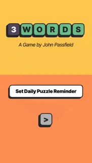 three words daily puzzle iphone screenshot 3